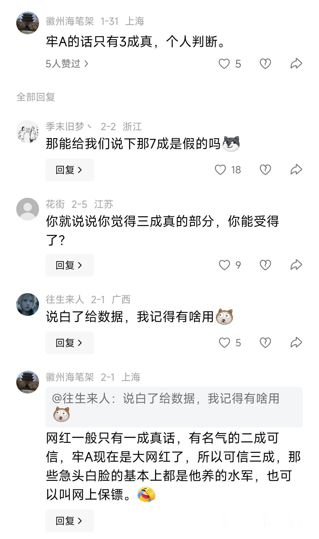 土殖有点可悲了。信的根本不是牢A，而是各种美剧电影里也都没隐瞒过斩杀线的存在。只