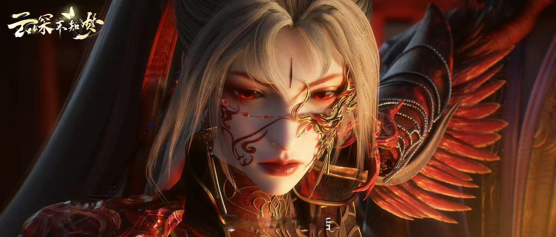 《云深不知梦》堪称女频国漫的破局之作！壁纸级的3D画质惊艳十足，服饰纹样细腻、光