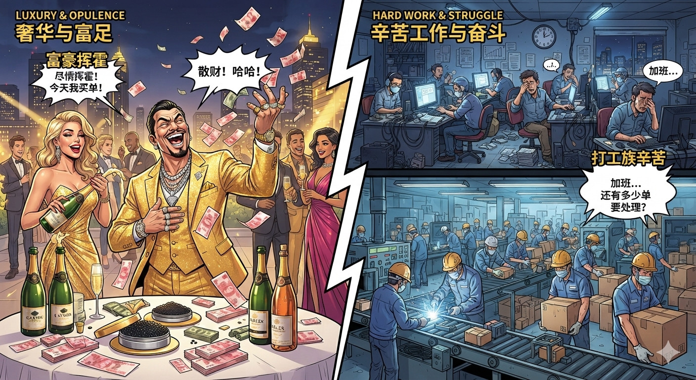 现在说初次分配问题，外包员工问题，996的问题，归根结底，都是阶级问题。当我们开