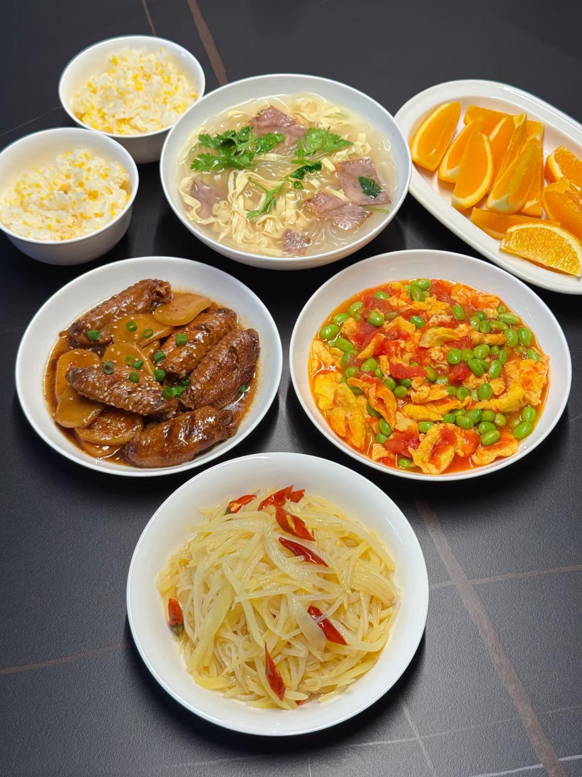 晚饭你们吃的啥