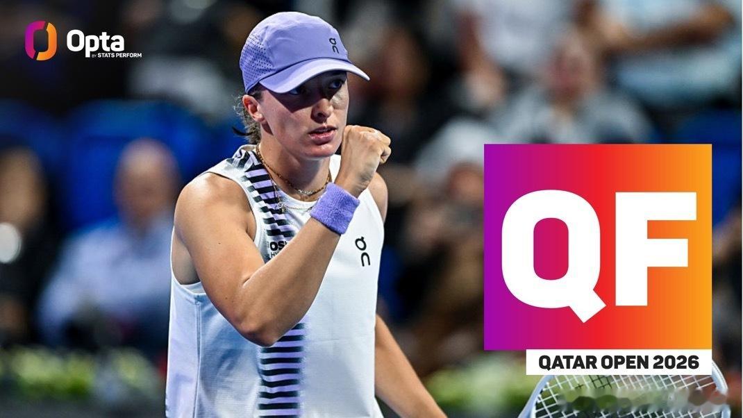 冷知识：斯瓦泰克在1000赛的稳定性有多可怕1️⃣斯瓦泰克在她参加的WTA1