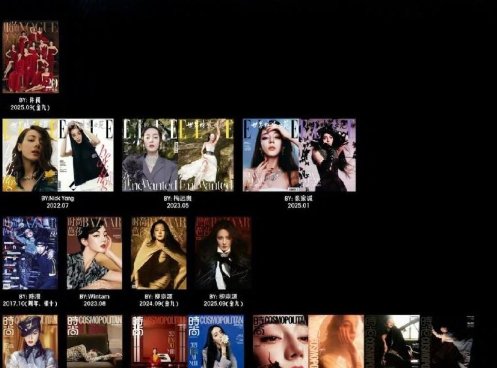 迪丽热巴亮相《VOGUE》金九封面，至此，她仅差《嘉人》杂志，便达成了五大刊的大