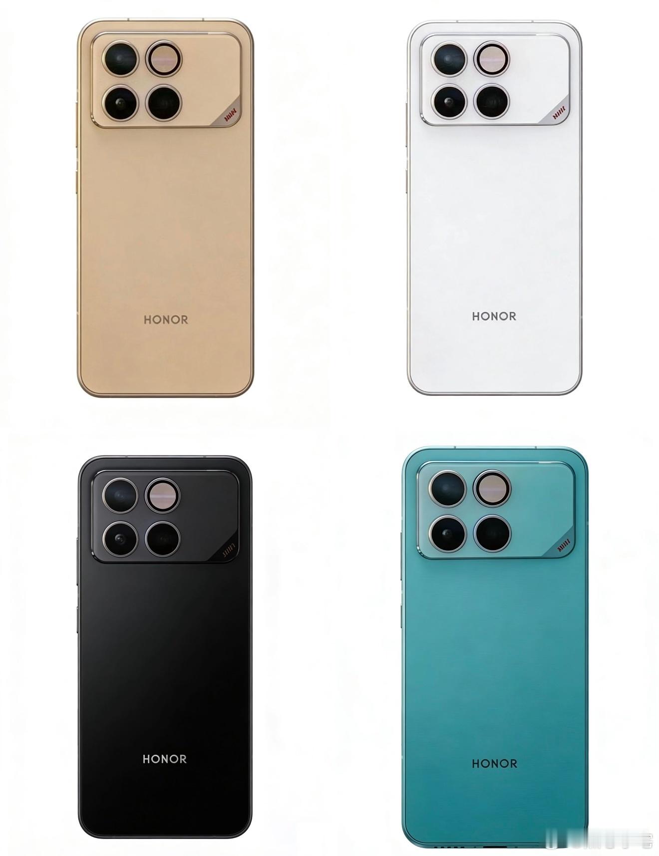 荣耀WIN的Deco也是横向大矩阵，三摄金属中框，侧边有AI键，这个机子就是原定