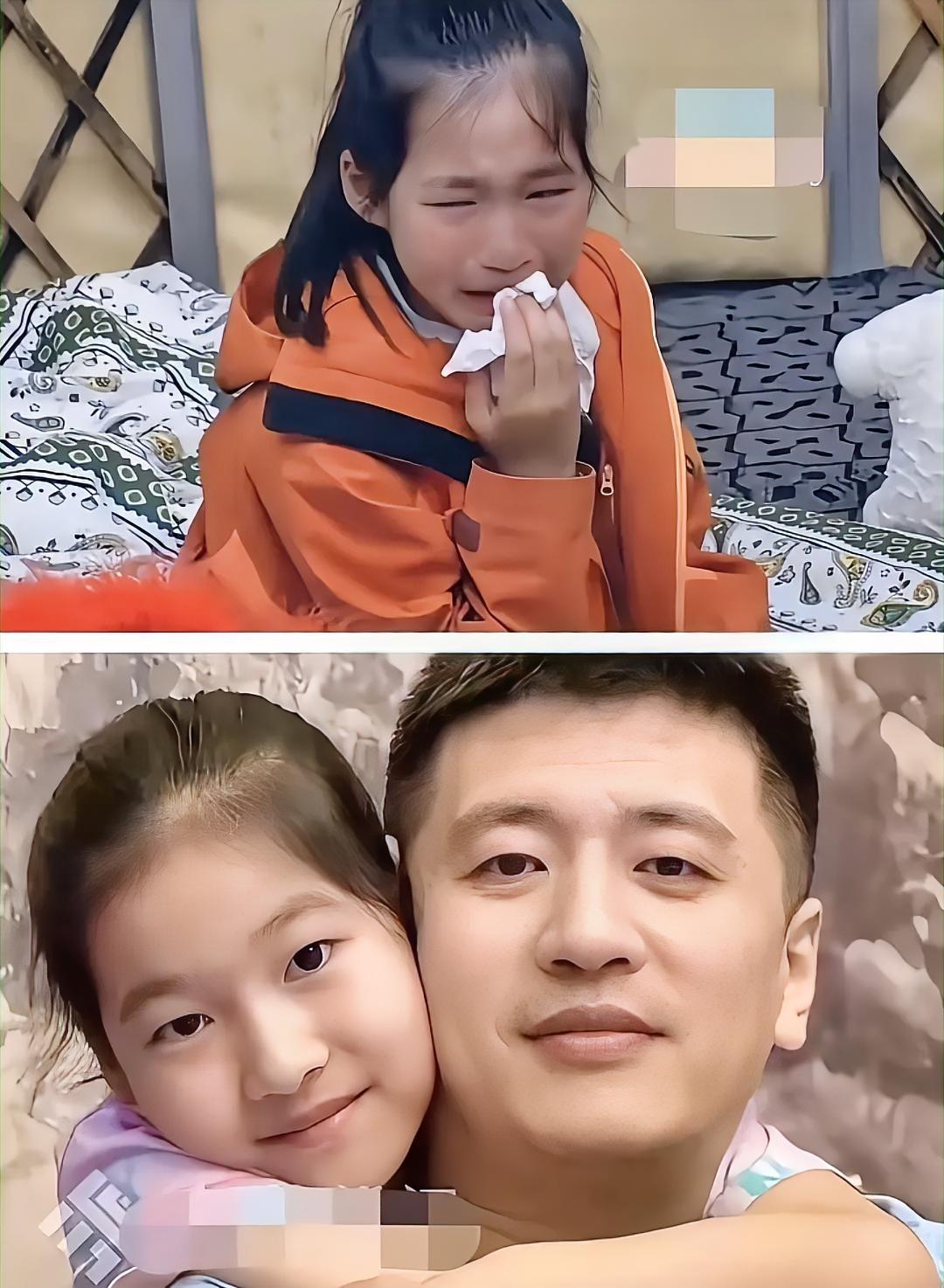 得到张雪峰去世的噩耗后，其女儿拿着纸巾捂住嘴巴，眼睛哭的红肿，不敢相信这是真的，