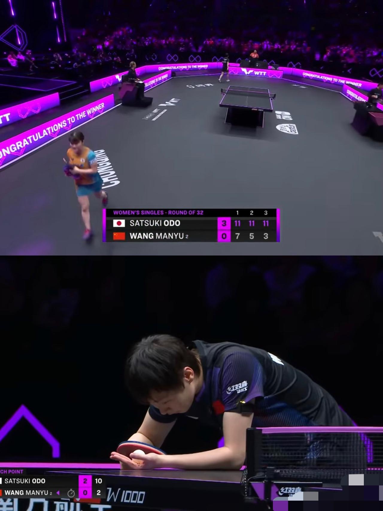 侯英超老师分析王曼昱0:3输大藤沙月的原因：发挥20%的实力，完全接不好大藤的发