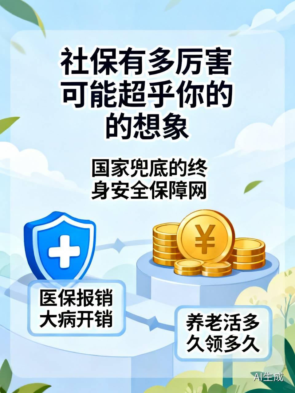 社保有多厉害可能超乎你的想象很多人都嫌社保扣钱，总觉得每个月扣几百块太亏。