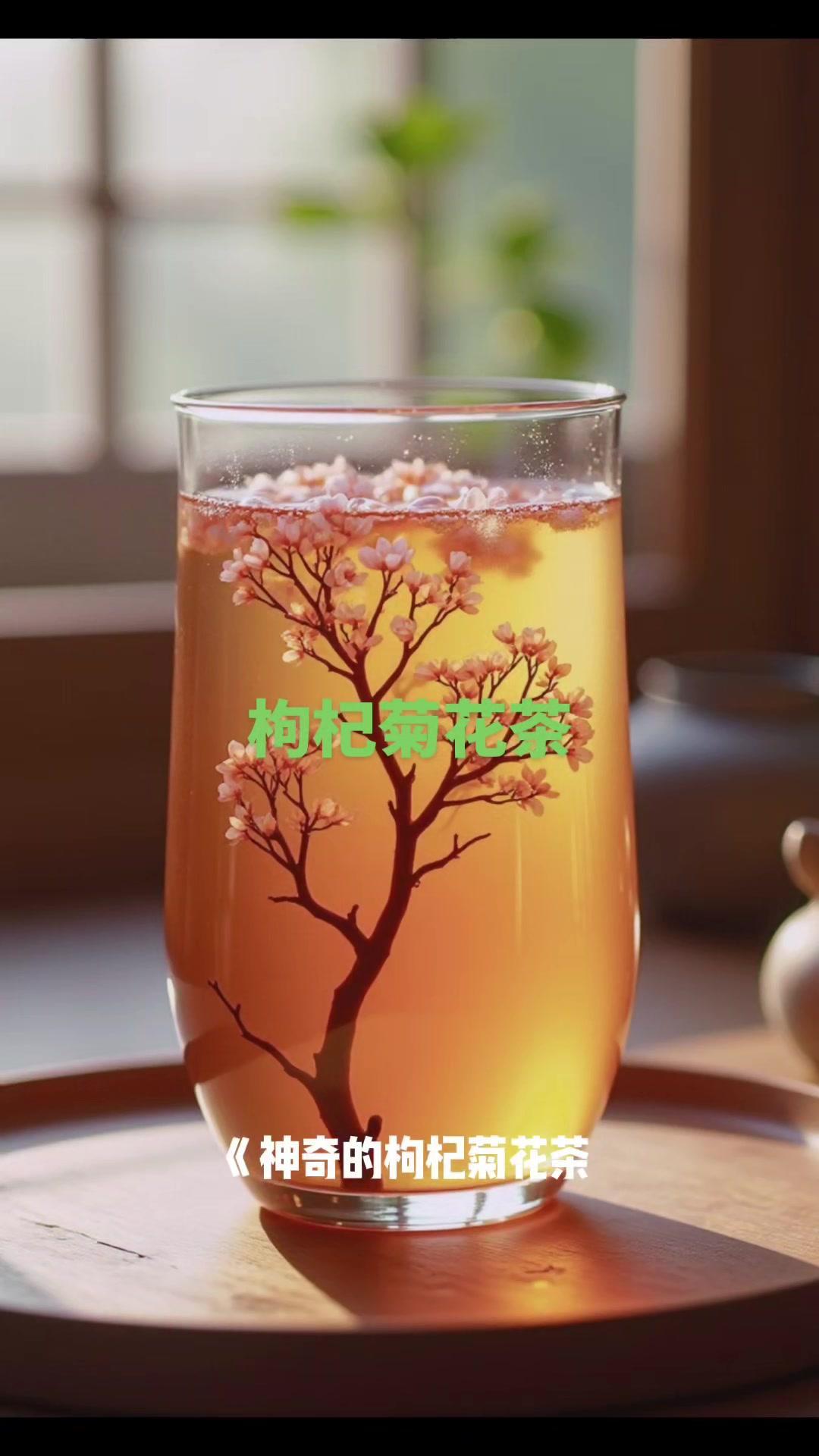 🔹神奇的枸杞菊花茶，养肝明目必备。🔹想呵护干燥明亮的双眼吗？那就经常试试