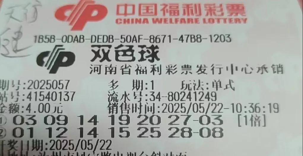 两注双色球成就一等奖今天精选了两注双色球号码，象征好事成双，花费四元，寓意四季