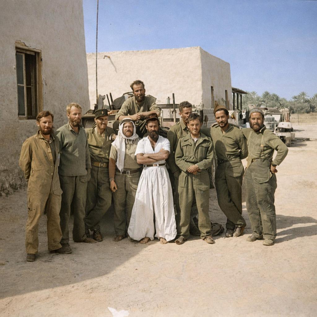 图一照片拍摄的是沙漠特种侦察兵LRDG（LongRangeDesertGr