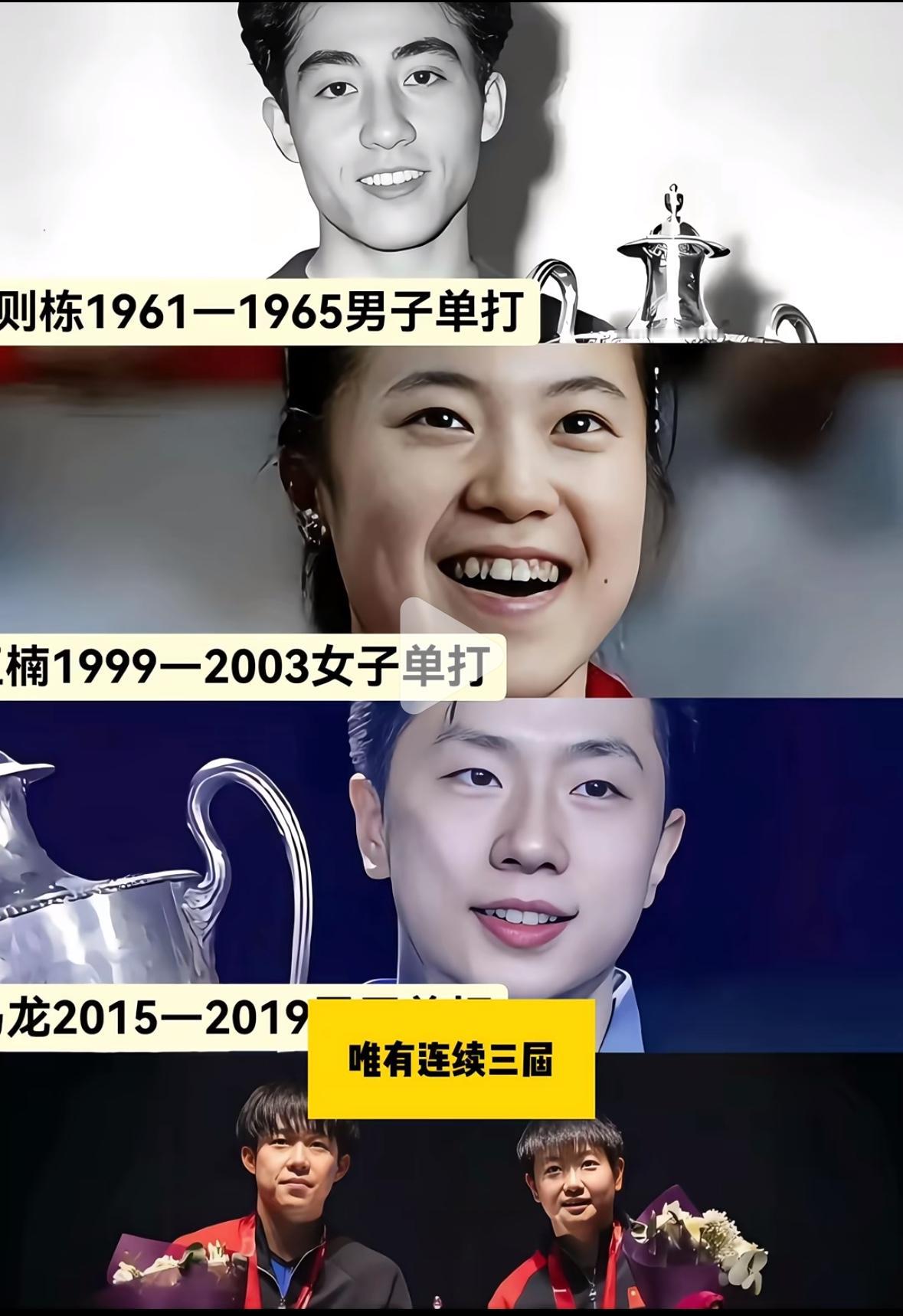 乒坛仅五人获得世乒赛复刻杯—-孙颖莎王楚钦马龙王楠庄则栋世乒赛复刻杯
