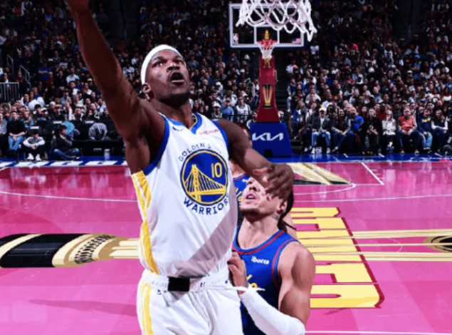 NBA比赛，勇士104-129不敌掘金。此役后，勇士战绩来到5胜5负。据统计