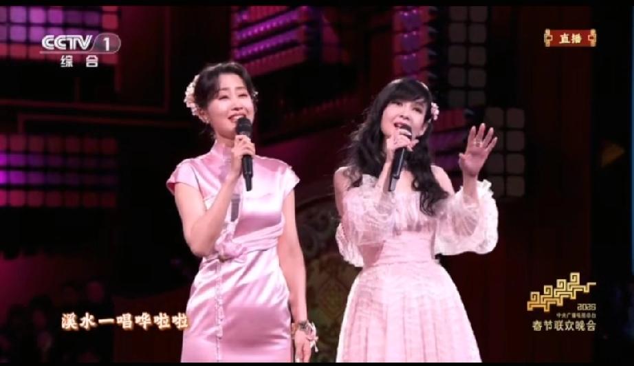 2026年春晚，我第一眼就认出了周慧敏，满满的回忆，粉色裙子仙气飘飘，衬着皮肤