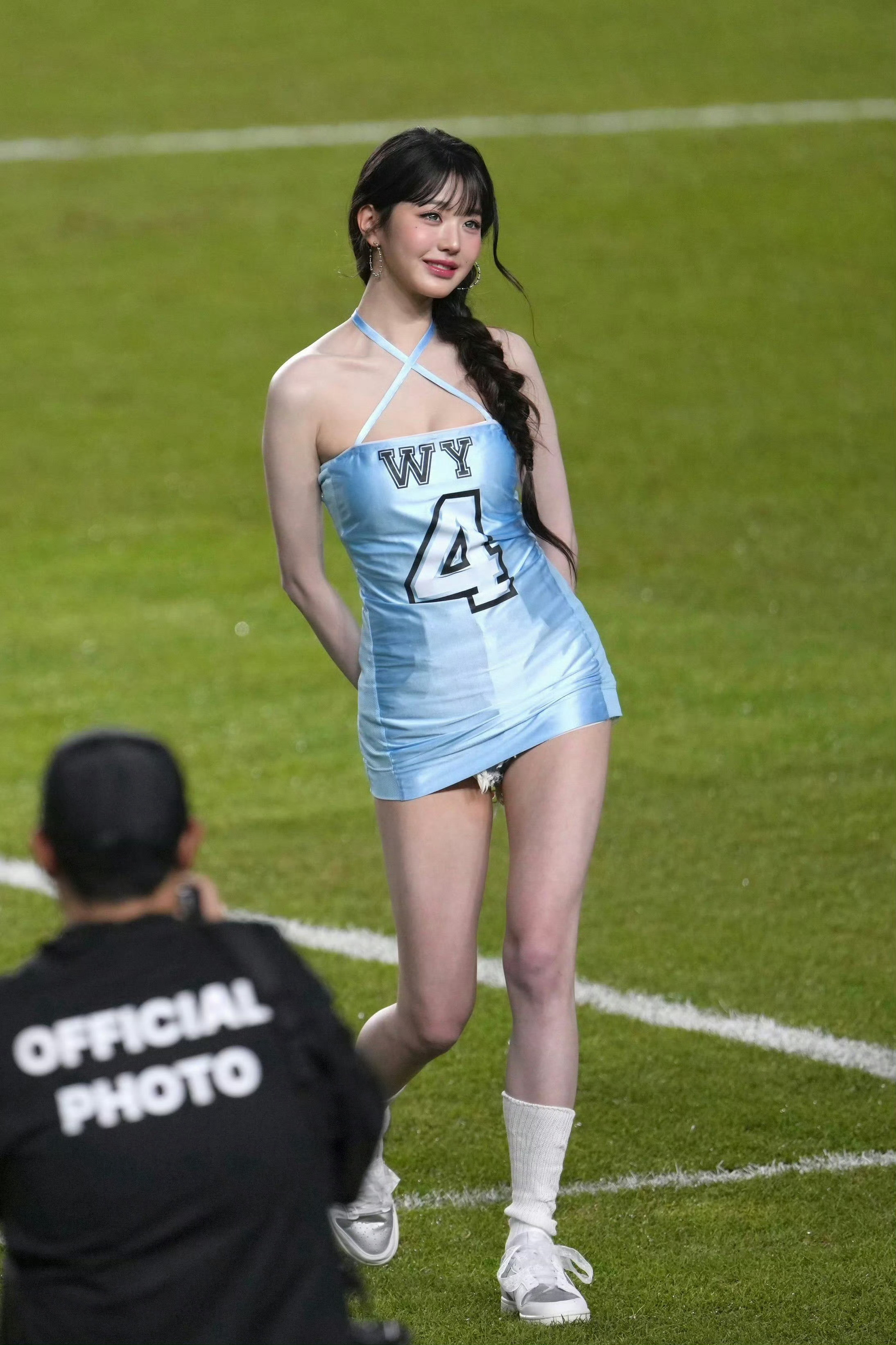 张元英开球不愧是棒子第一s