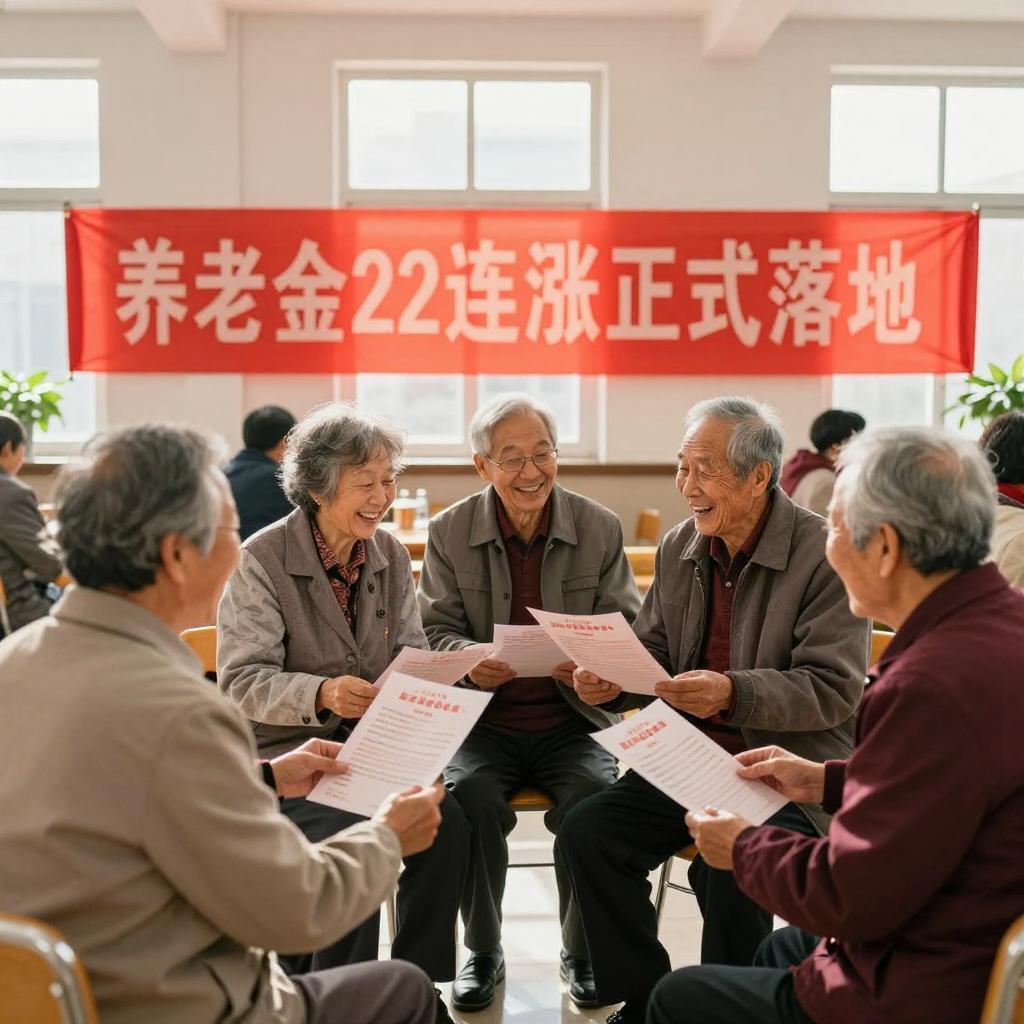 22连涨敲定！1.8亿退休人员的“暖心红包”已在路上小区凉亭里，张阿姨正跟老