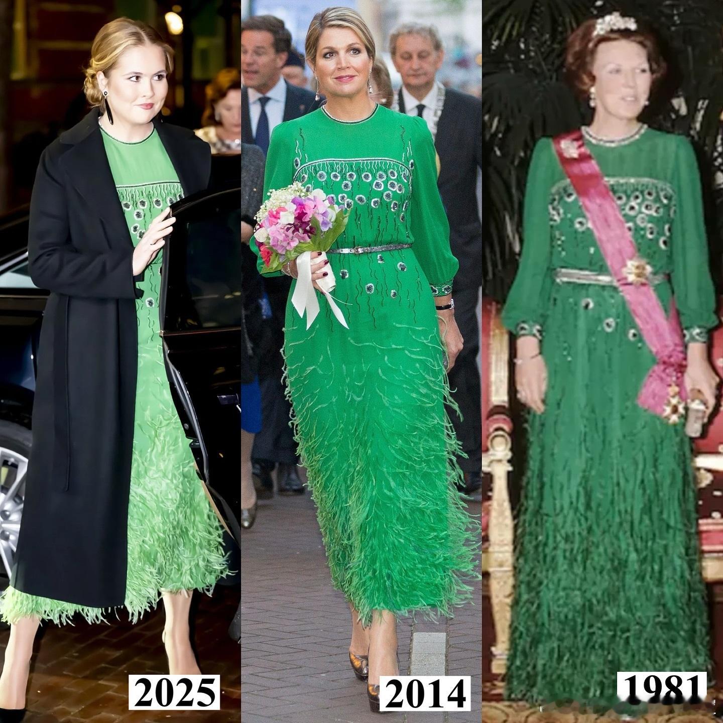 你究竟有多爱这件衣服昨晚荷兰女王储凯瑟琳娜·阿玛丽亚出席阿姆斯特丹建成750周