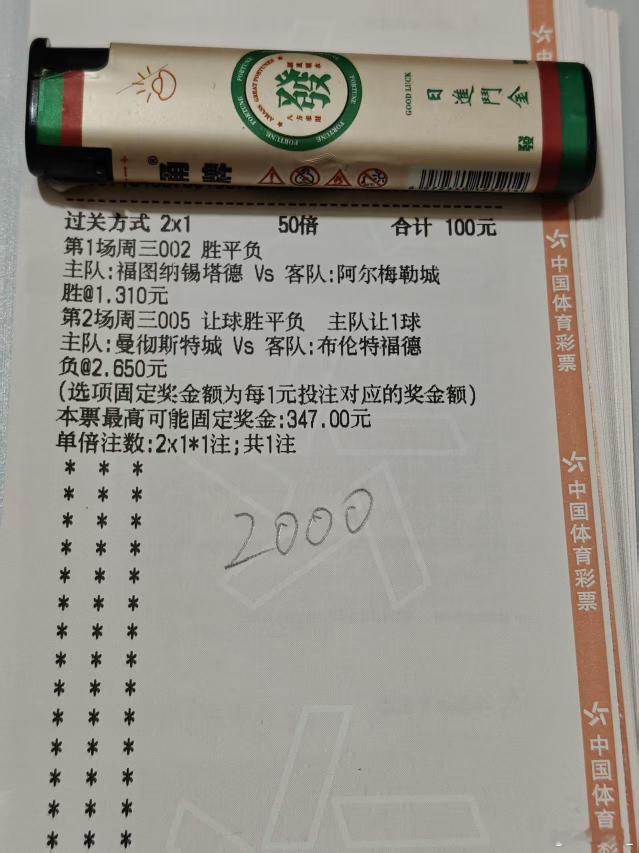 来自大哥的信任！加油！