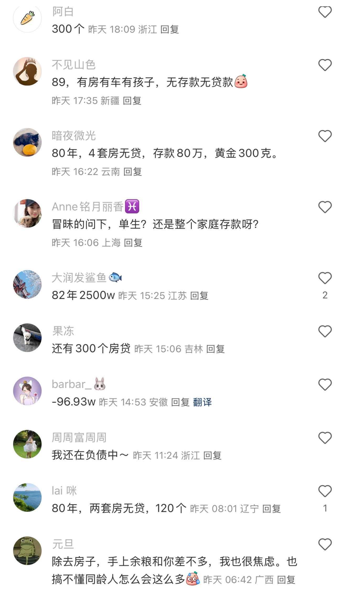 某App关于80后目前实际都有多少存款的问题。​​​