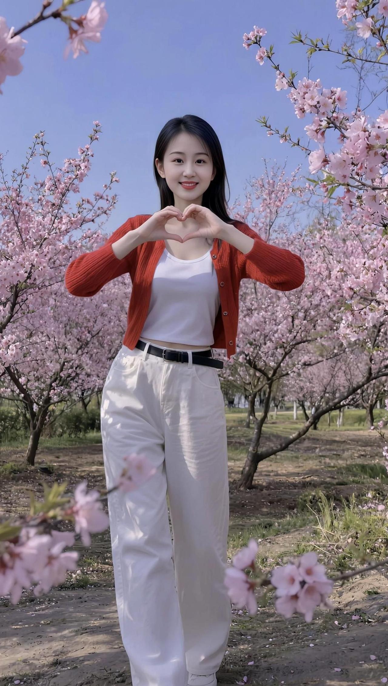 桃林生活照这写真谁拍谁好看我也来一张写真优雅气质清纯甜美