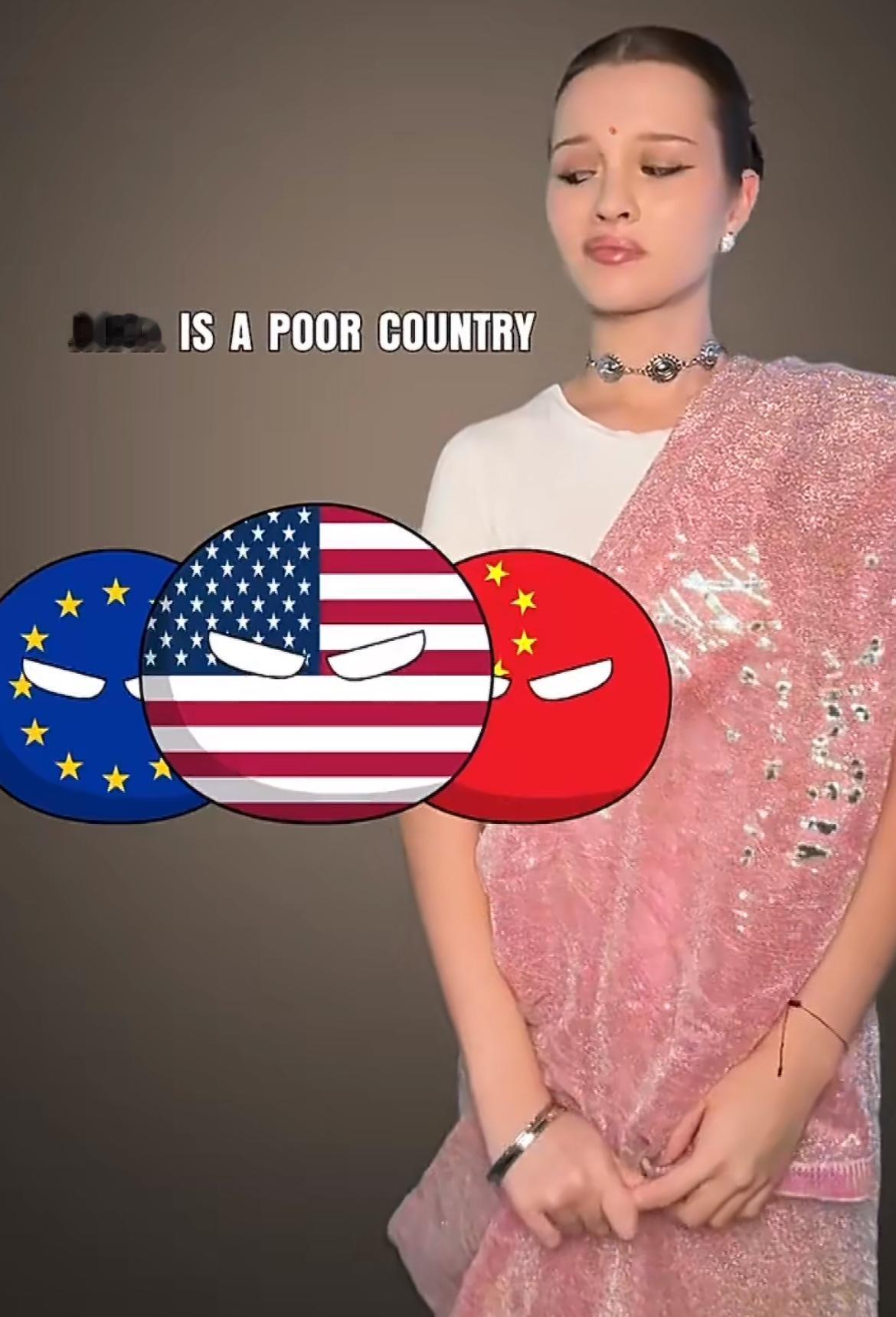 印度控诉中国美国欧盟总是说印度穷，所以她就搬出了印度的GDP反驳。印度GDP有没