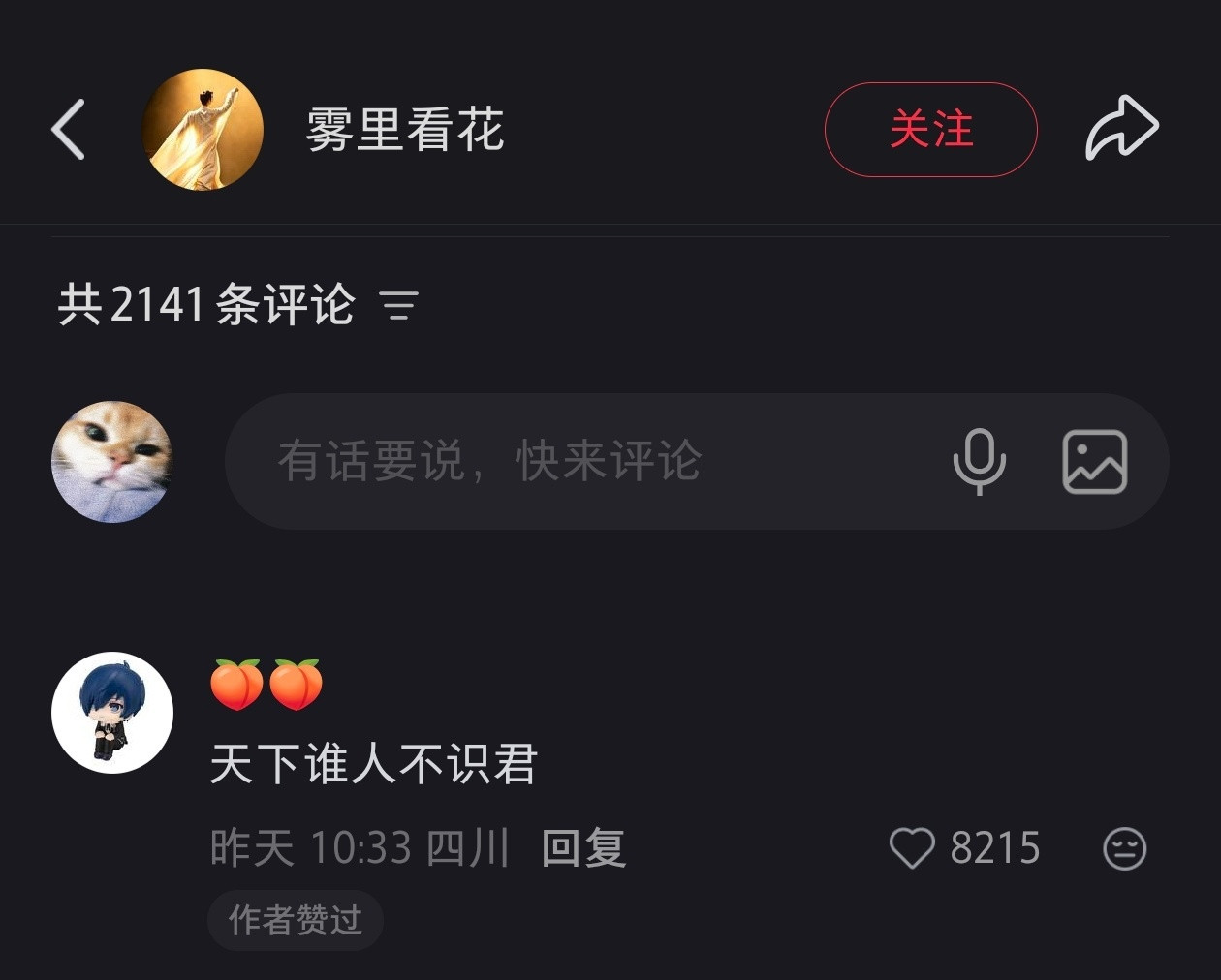 啊啊啊啊天下谁人不识君