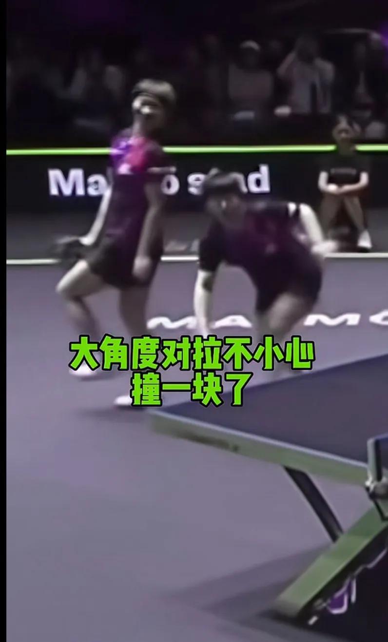 这球可能小鱼以为接不上了没及时让，恭喜小鱼莎莎，你们太牛了，她俩女双给人一种安全
