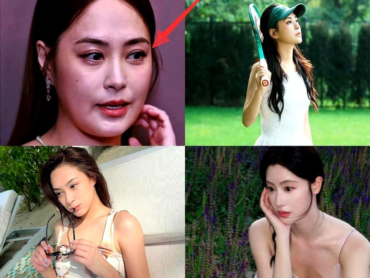 刚刷到一张照片，手机差点砸脸上。这女的今年45岁？你敢信？！阿娇这张脸，真的