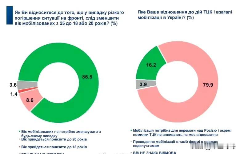 2月28日。乌克兰媒体发布乌克兰民意调查：86.5%的乌克兰人反对降低动员年