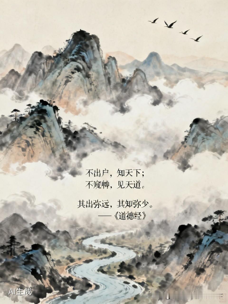 道德经顶级通透智慧：真正的认知，从不是向外奔波不出户，知天下；不窥牖，见天