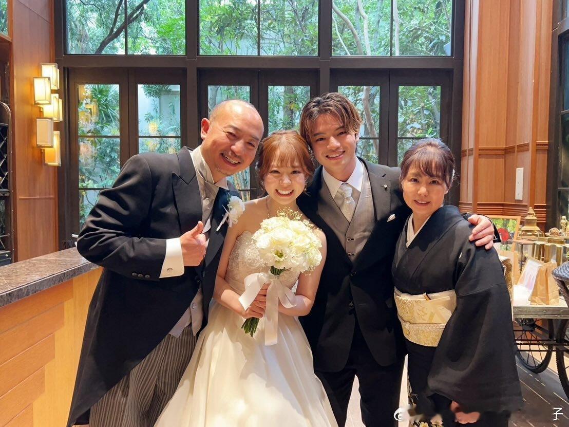 宇田幸矢参加了姐姐宇田衣里那的婚礼💒姐姐也是乒乓球选手，去年年初退役了