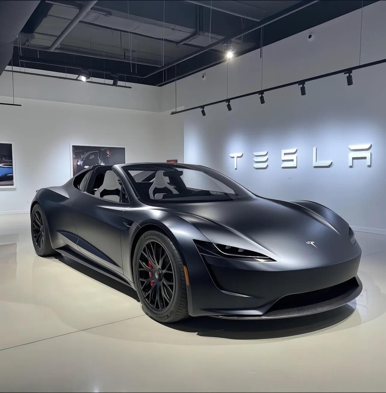 Tesla｜Roadster，审美、技术，不在一个等级，不必自降身段。特斯拉汽