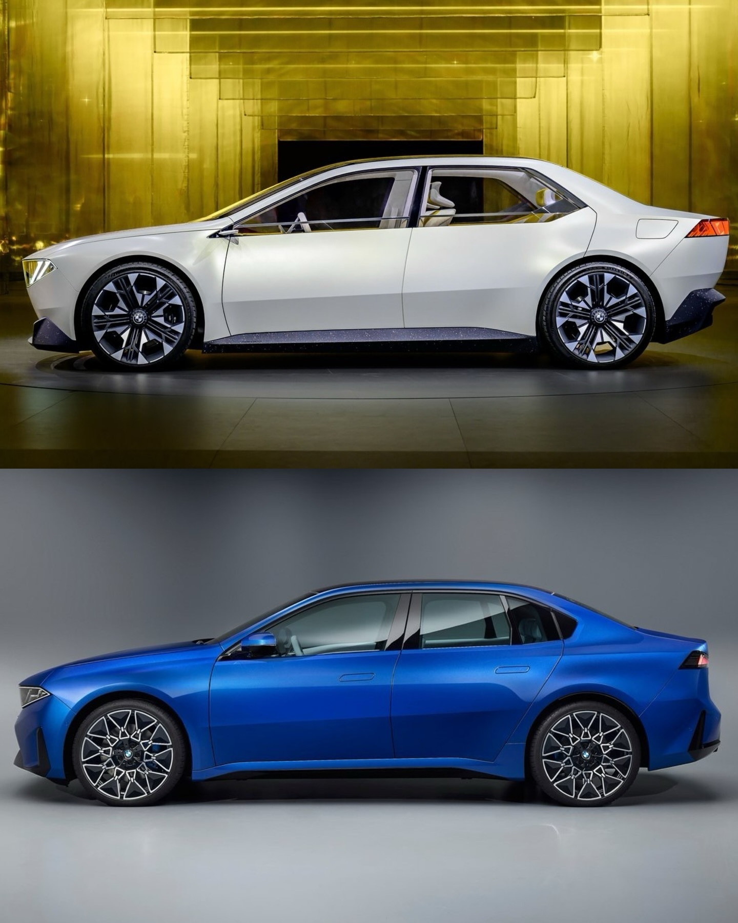 很喜欢宝马全新i3的侧面设计，比概念车好看很多。和一众追求流畅曲线的新车不一样，