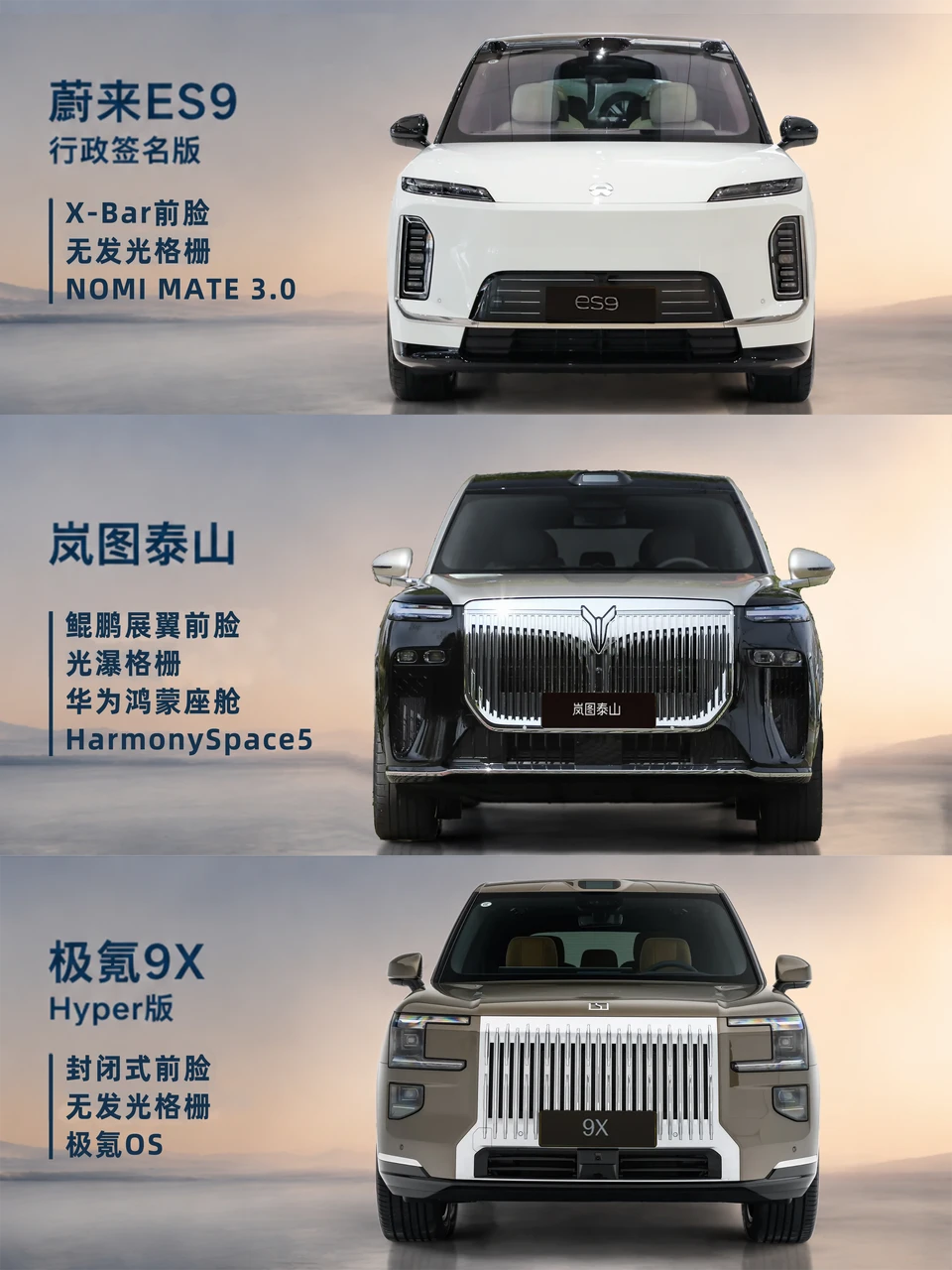 三种豪华，三种气场！你更吃哪一套？