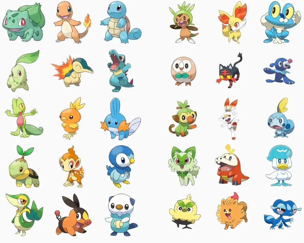 宝可梦系列御三家对比，不对比不觉得，GF社的设计能力真的是稳定下坡。越来越低龄，