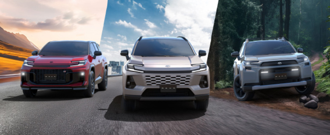 丰田新一代RAV4的官图再次更新这次它将会提供普通版、越野版、GR套装版[墨镜][