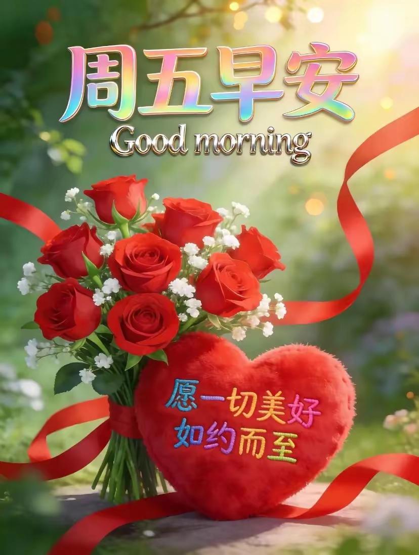 🌹早上好🌹带着笑意，真诚对你说早上好；带着惦念，愿你岁岁皆安稳；带着期