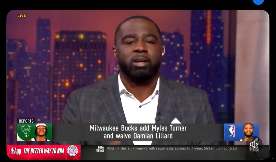 Haynes：“大约一个月前，利拉德的经纪人阿隆古德温联系了雄鹿队，并告诉他们利