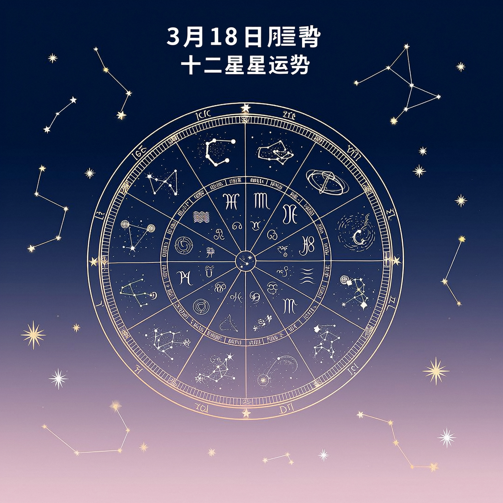 3月18日，十二星座运势大揭秘！快来看看你的好运与挑战！