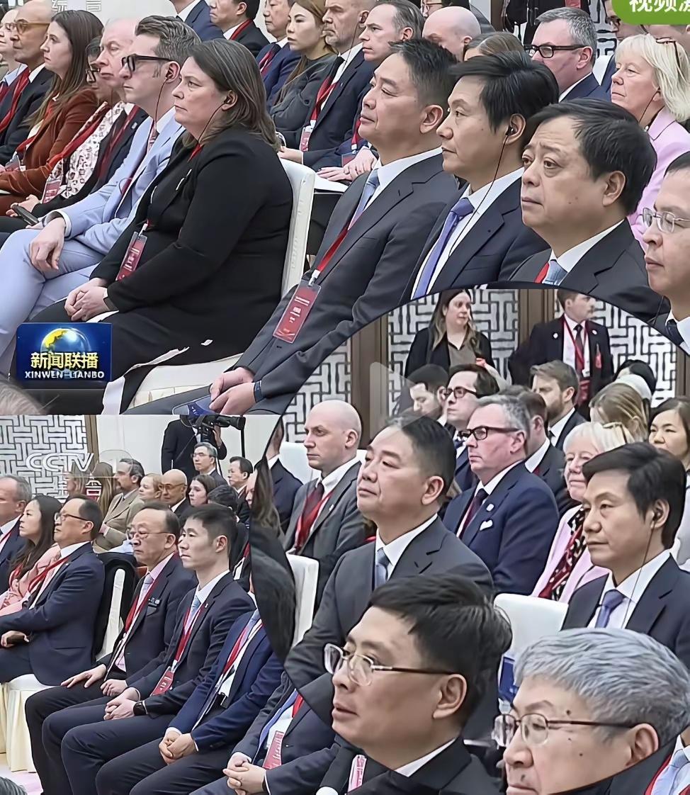 看出来了，强哥比军哥英语好，听英国首相说话时都不用带耳机！