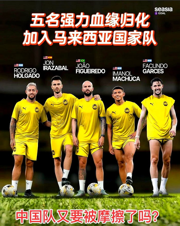 五名强力归化加入马来西亚国家队。马来西亚足协宣布共有五名新入籍的血缘归化球员