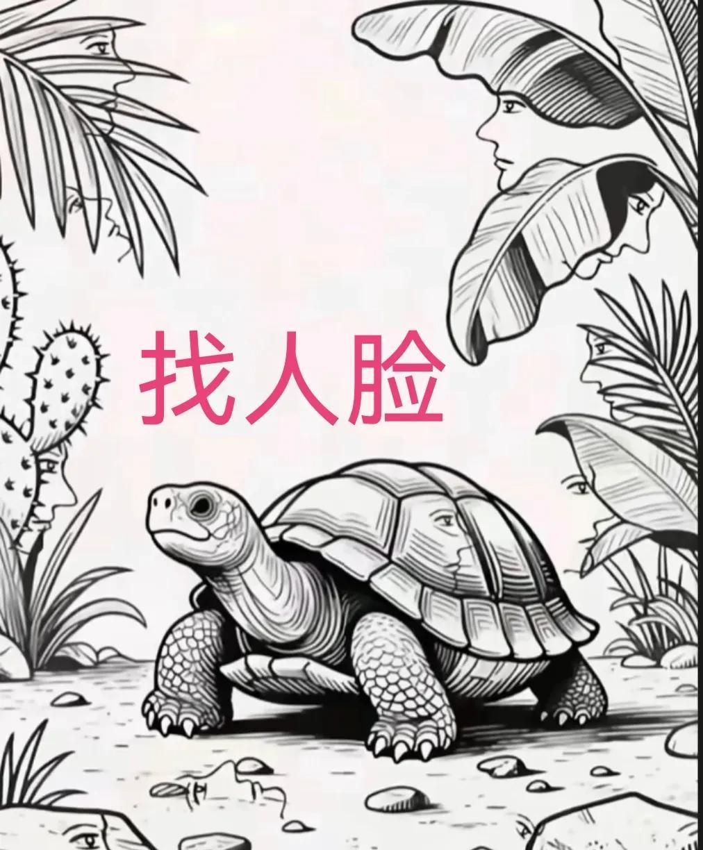 图中你能找到几个人脸？