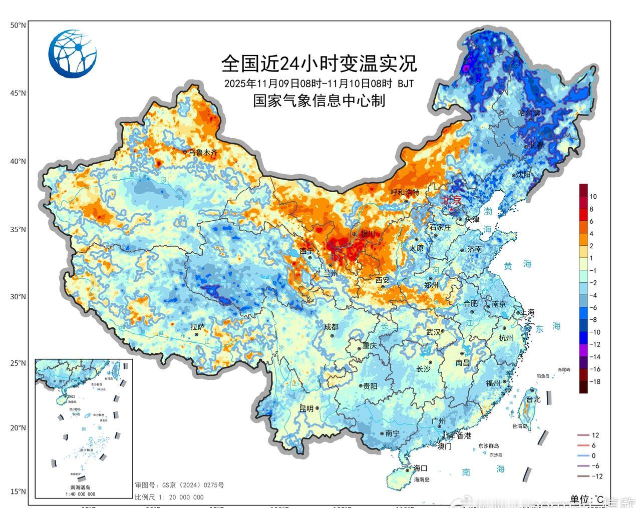 【气温创新低】今晨在冷空气和晴空辐射降温作用下，内蒙古东部和东北多地气温下降。部