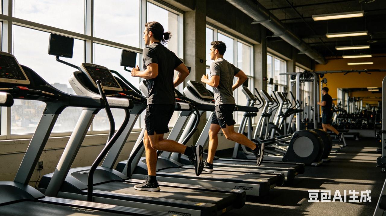 跑步机抓扶手，堪称最隐蔽的“健身作弊”！去健身房一眼望去，10个跑步的人，至