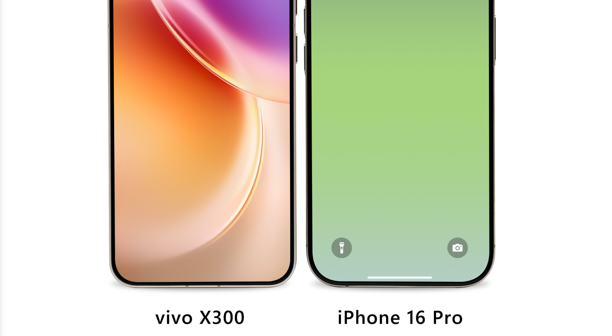 vivoX300边框对比iPhone16Provivo史上最窄四等边，窄于