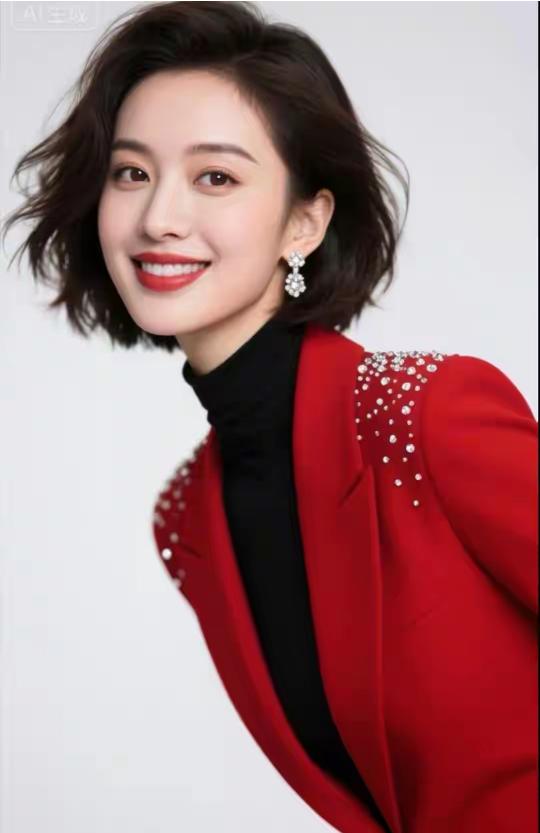 玉颜如莲初绽放，不沾尘世半分埃。浅笑嫣然百媚生，娇容似雪运自来。