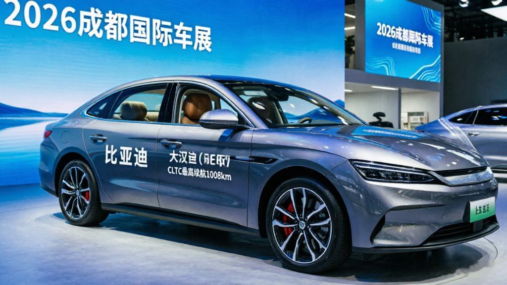 1008km续航！2026成都车展普通车主，爱死比亚迪大汉EV，却被停车难难住