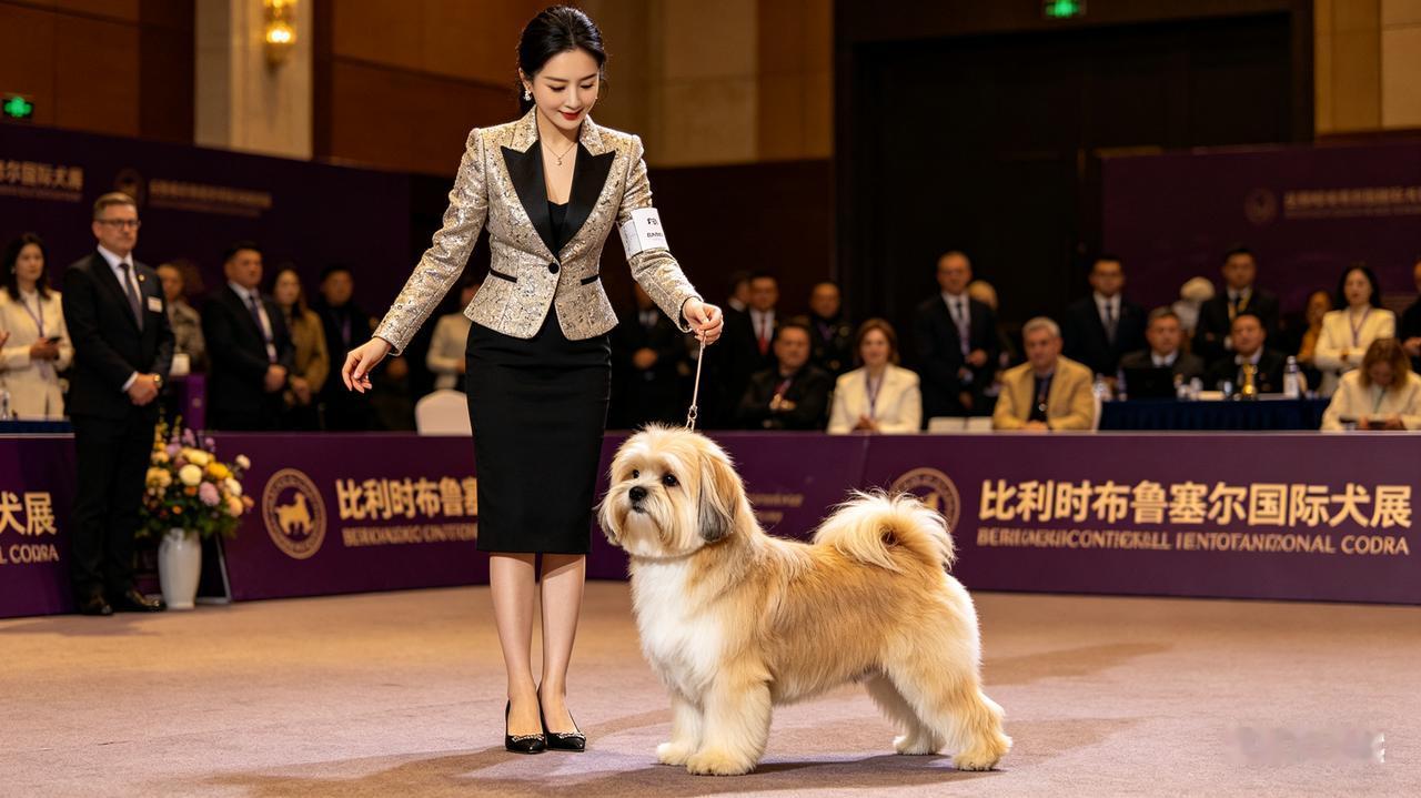 45岁霍思燕再破天花板！素颜旗袍牵犬夺冠，8次击败日本名犬创中国历史最佳当