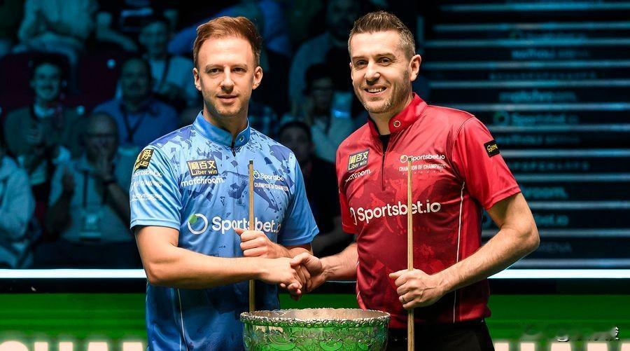 英锦赛决赛，特鲁姆普和塞尔比争夺冠军。今天凌晨塞尔比6-3击败墨菲，昨晚特鲁姆普