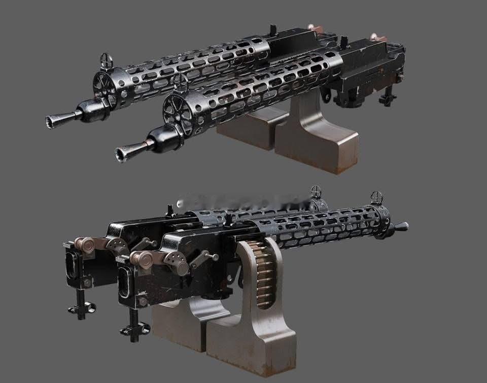 一战德军飞机重机枪​​​