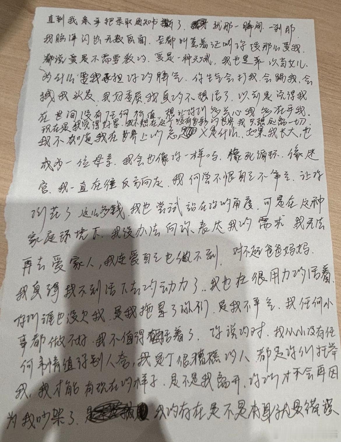 把录取通知书撕了​​​