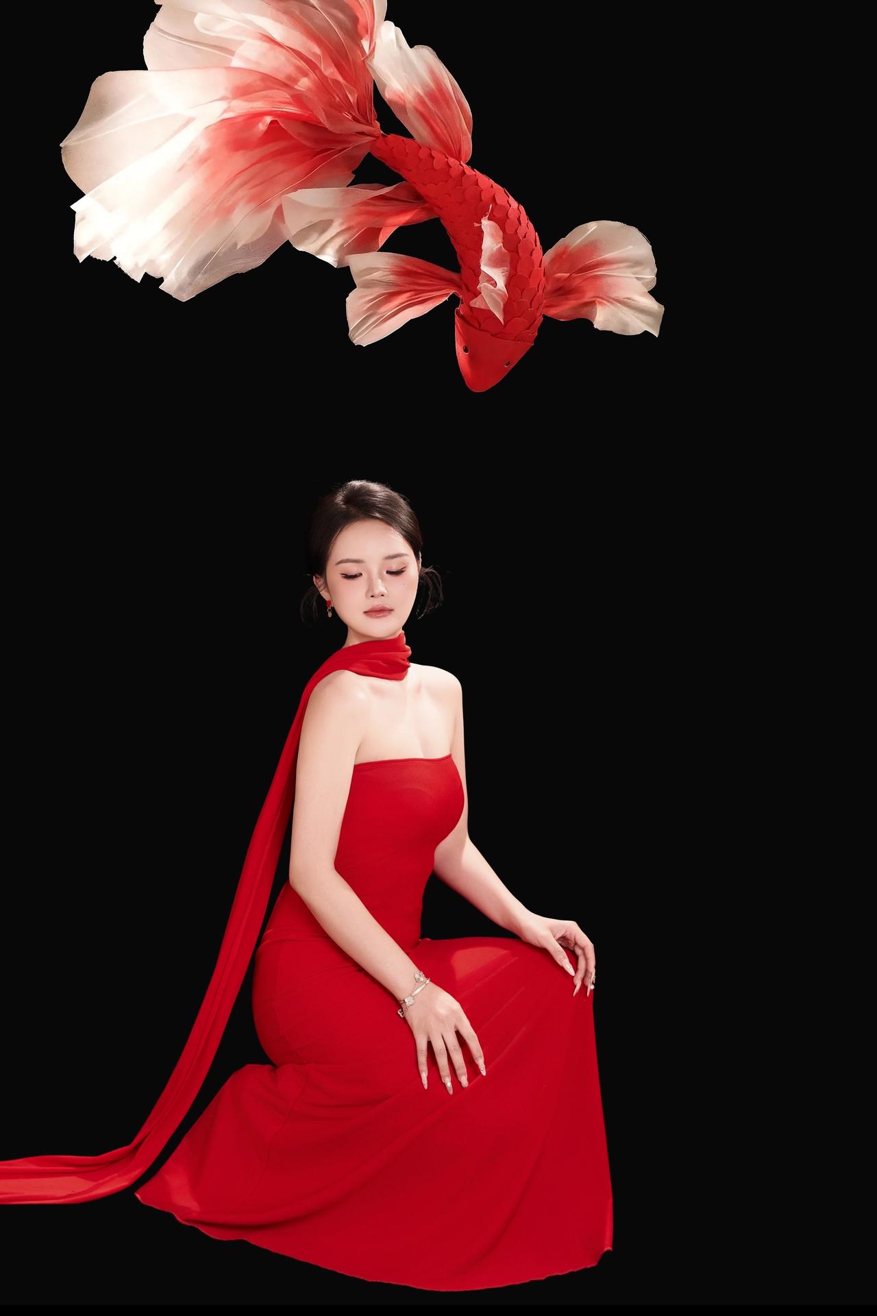 新年写真锦鲤深圳摄影师摄影约拍人像摄影